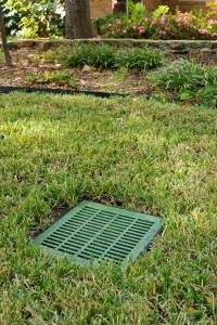 Andys Sprinklers and Drainage Systems installs lawn grating for improved drainage in low areas of your landscape in the Fort Worth and Dallas Texas area