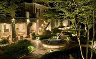 Residential and commercial landscape lighting systems are very safe when low voltage LED lights are used and Andys Sprinkler Drainage of Bee Cave Texas is your professional